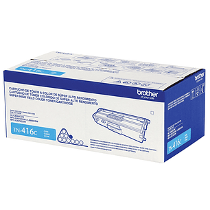 Tóner Original Brother TN416C Cian - Alto Rendimiento (6.500 Páginas)