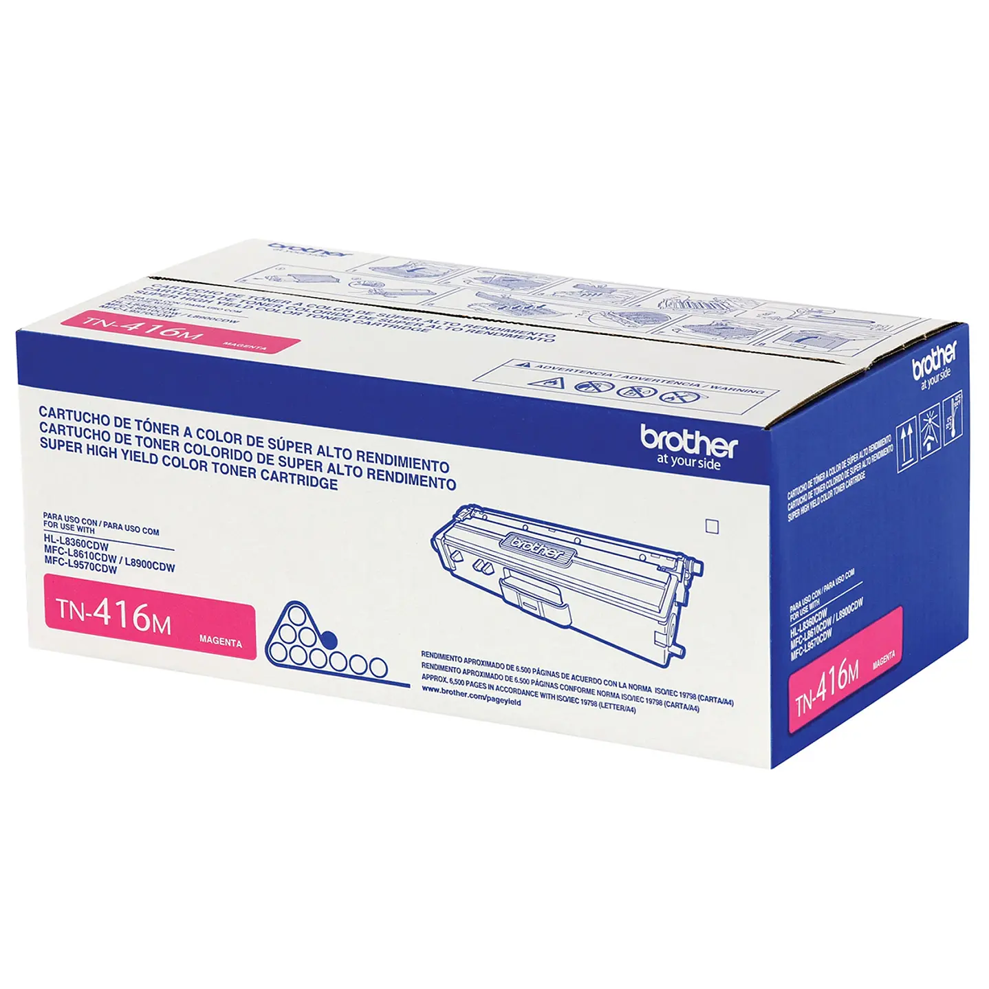 Tóner Original Brother TN‑416M Magenta – 6.500 Páginas 1