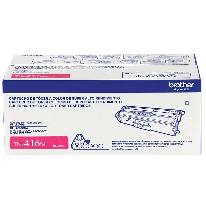 Tóner Original Brother TN416M Magenta - Alto Rendimiento (6.500 Páginas) 2