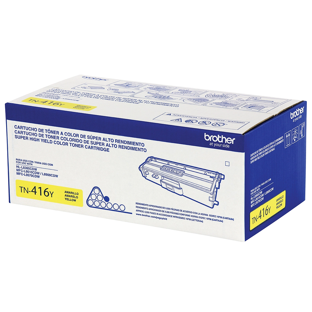 Tóner Original Brother TN416Y Amarillo - Alto Rendimiento (6.500 Páginas) 1