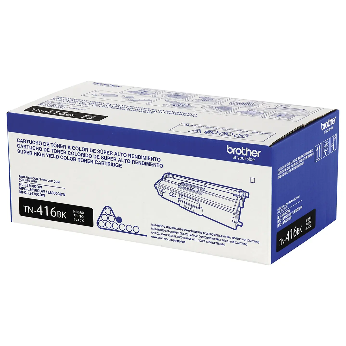 Tóner Original Brother TN‑416BK Negro – 6.500 Páginas 1