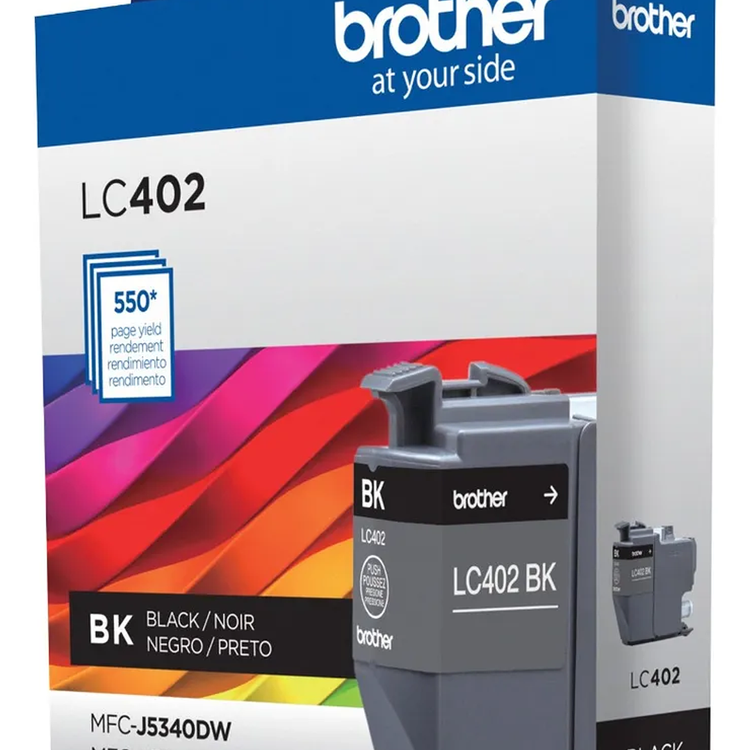 Tinta Brother Original LC402BKS Negro 4