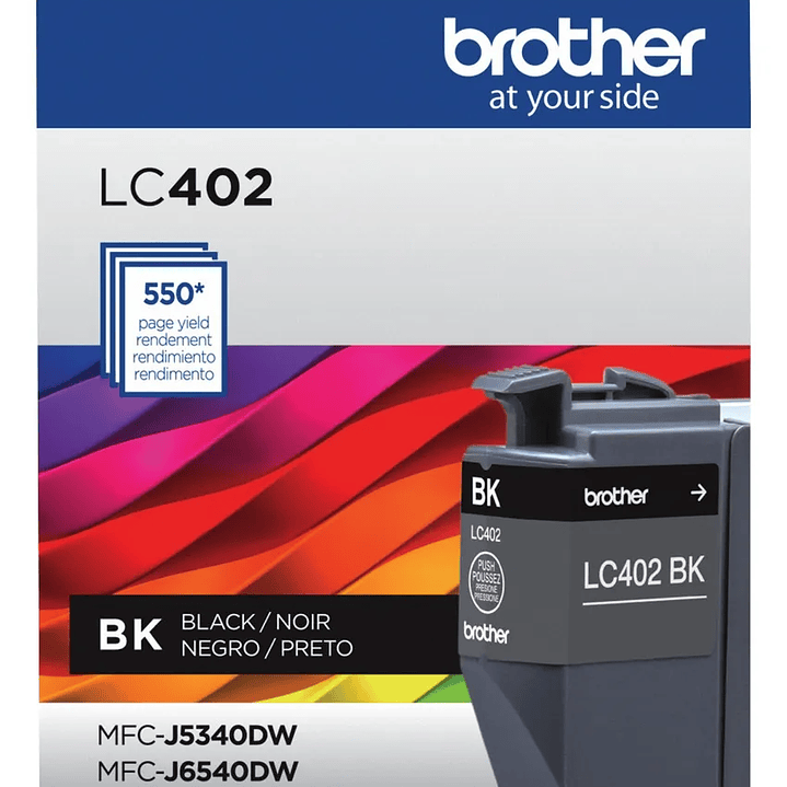 Tinta Brother Original LC402BKS Negro 3