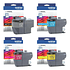 Pack 4 Tintas Brother LC402XL Original - Negro (3.000 pág) y Colores (1.500 pág)