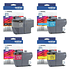 Pack 4 Tintas Brother LC402XL Original - Negro (3.000 pág) y Colores (1.500 pág)