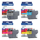 Tintas Brother LC402XL Pack 4 Colores Originales - Miniatura 1
