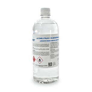 Winkler - Alcohol Etílico 70% Desinfectante - Botella 1 Litro - Antiséptico de Amplio Espectro