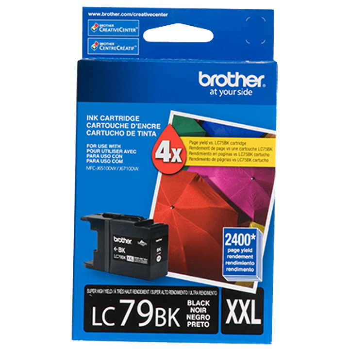 Cartucho de Tinta Original Brother LC-79BK Negro - Súper Alto Rendimiento - 2.400 Páginas 1