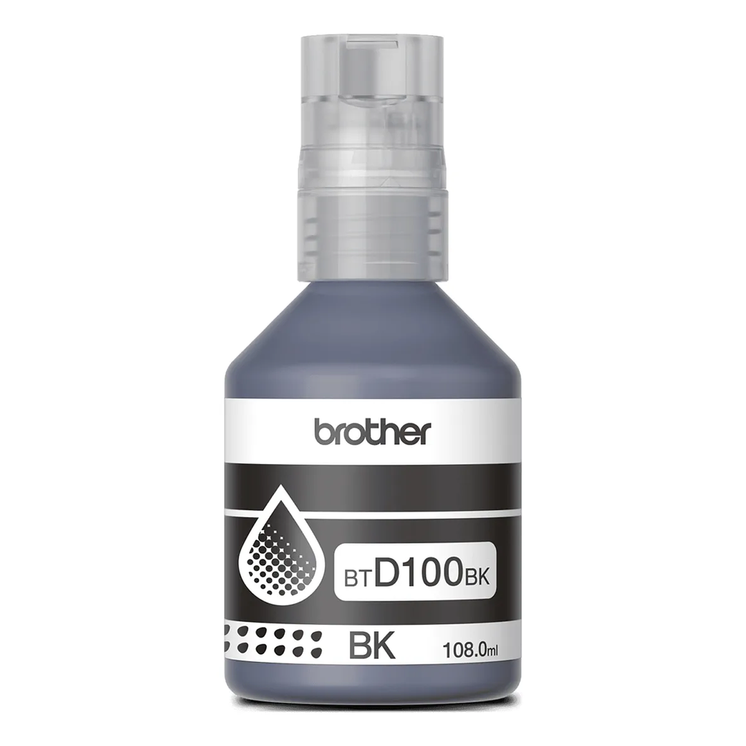 Botella de Tinta Original Brother BTD100BK Negro - Ultra Alto Rendimiento - 7.500 Páginas 2