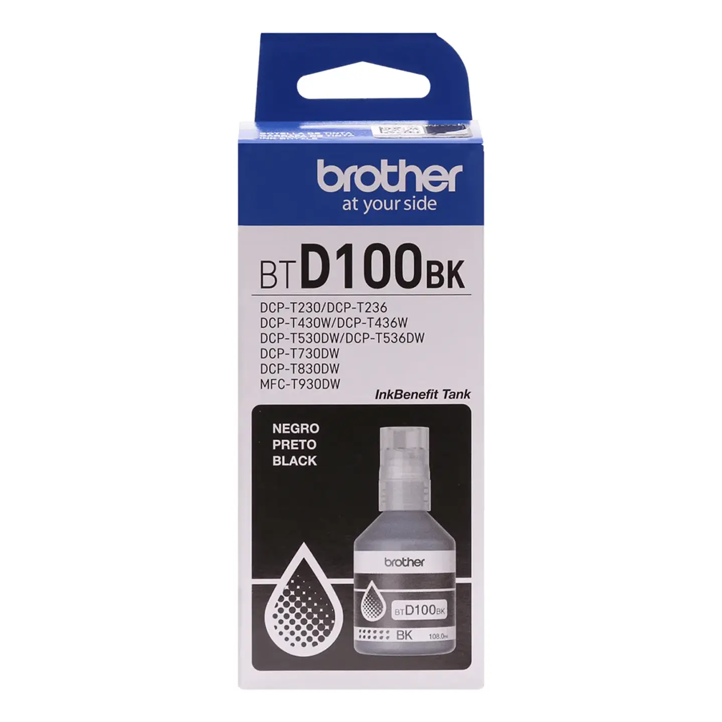 Botella de Tinta Original Brother BTD100BK Negro - Ultra Alto Rendimiento - 7.500 Páginas 3