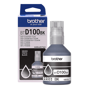 Botella de Tinta Original Brother BTD100BK Negro - Ultra Alto Rendimiento - 7.500 Páginas