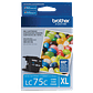Cartucho de Tinta Brother LC75C - Cian Original, Rendimiento 600 Páginas - Miniatura 2