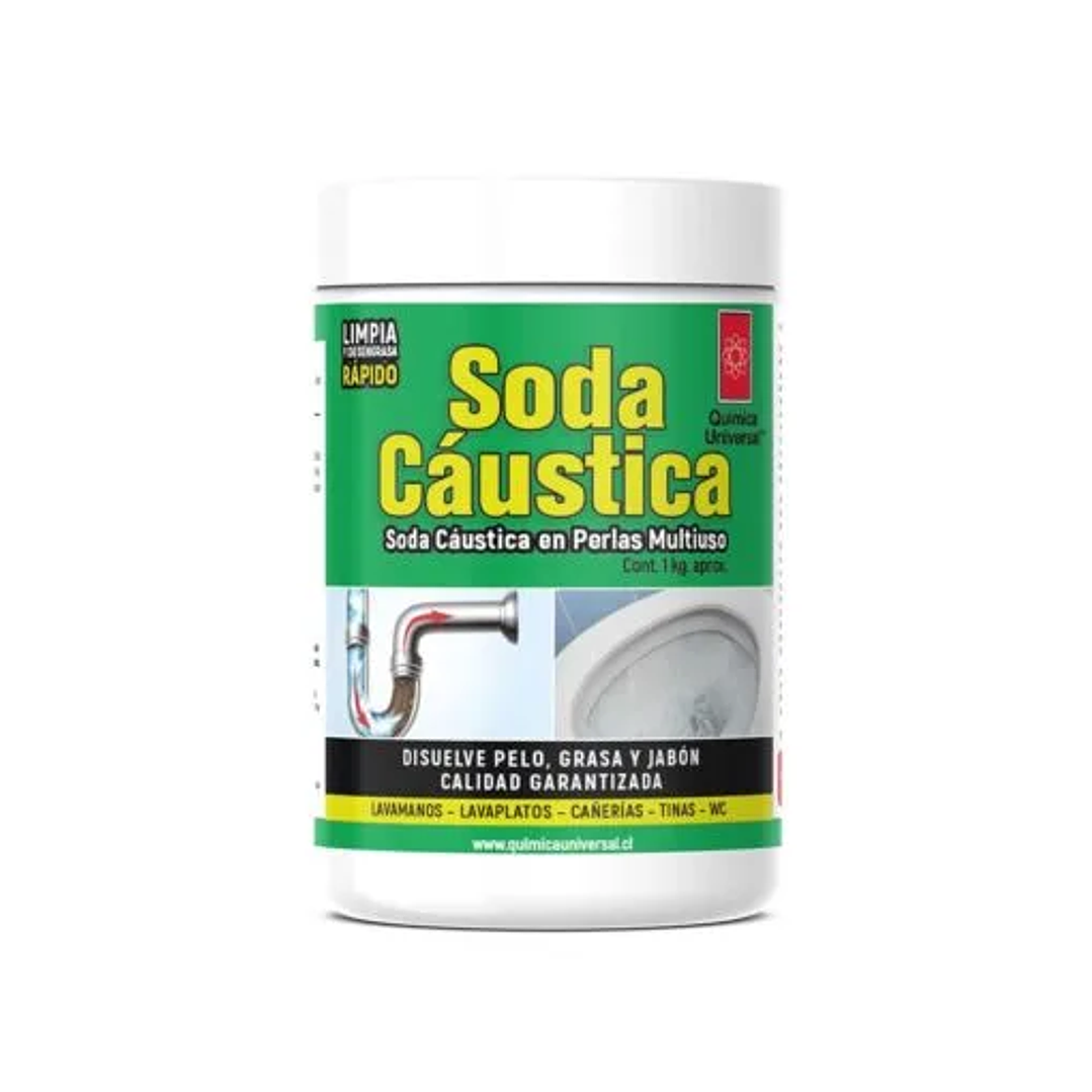 Soda Cáustica Profesional 1 Kg Química Universal  1