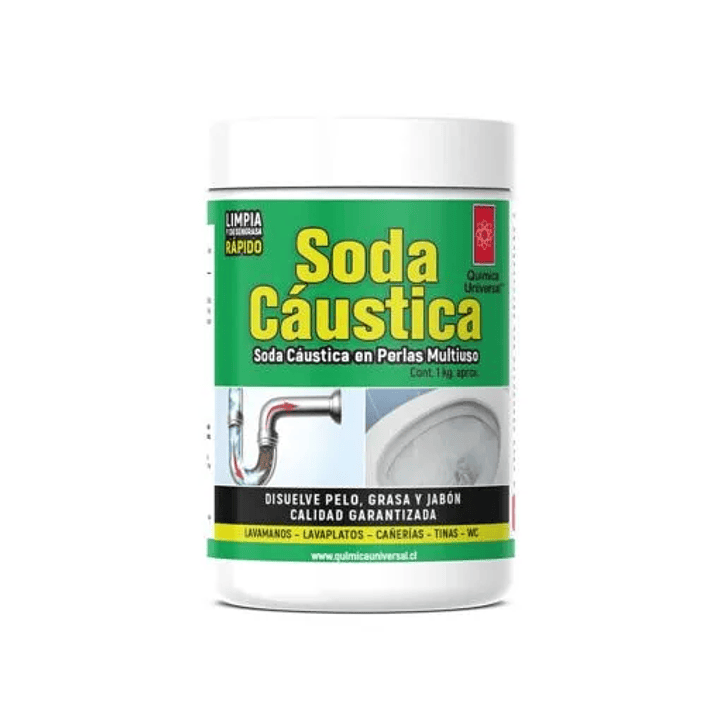 Soda Cáustica Profesional 1 Kg Química Universal  1