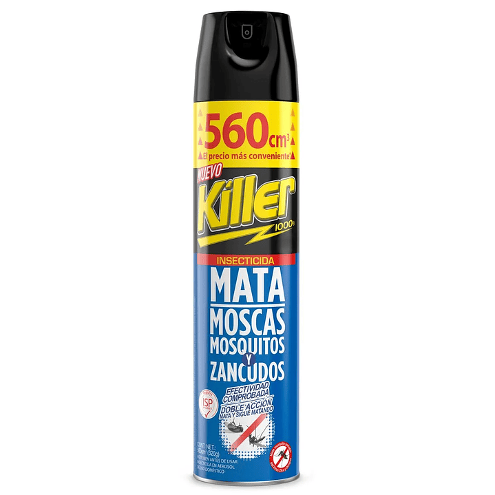Killer 1000 - Insecticida Mata Moscas, Mosquitos y Zancudos, 560cc 1