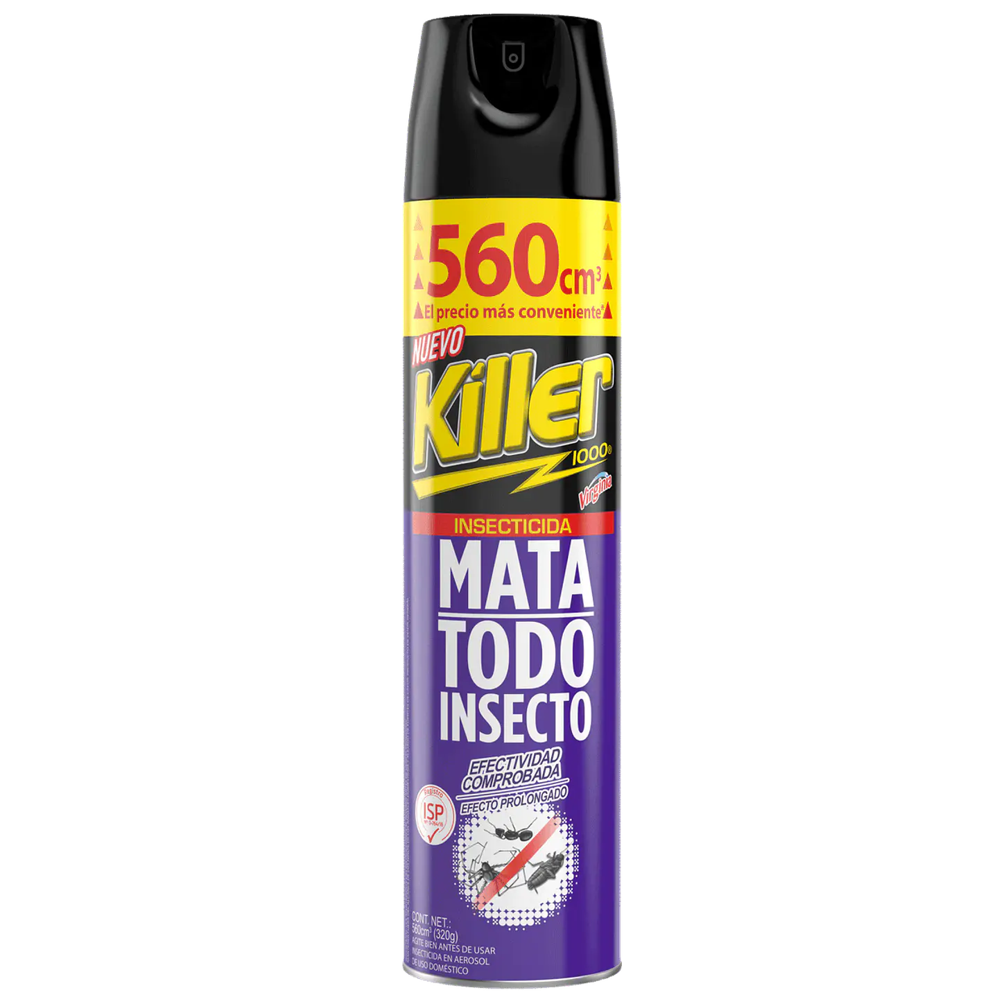 Killer 1000 - Insecticida Mata Todo Insecto (Moscas, Arañas, Hormigas), 560cc 1