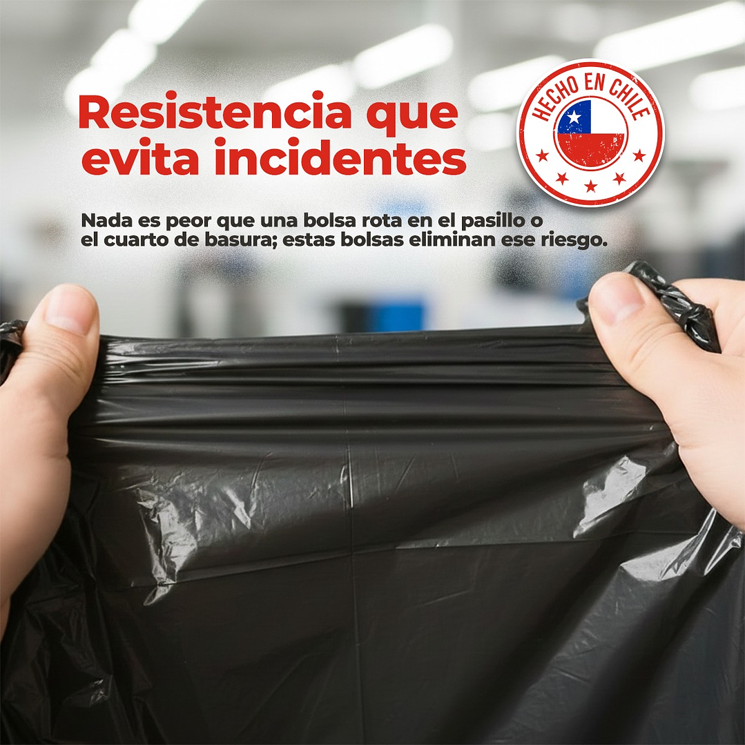 Bolsas de Basura Negras 140x160 cm - Carga Pesada, 360 Litros, 0,008 Micras - Pack 50 Unidades 3