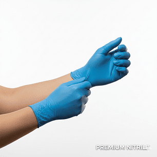 Guantes de Nitrilo Azul Pro F Touch Talla L Caja 100u - Resistentes