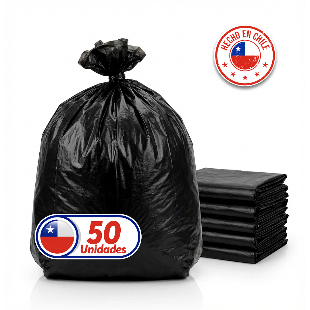 Bolsas de Basura Negras 110x120 cm - Carga Pesada, 120 Litros, 80 Micrones - Pack 50 Unidades 4