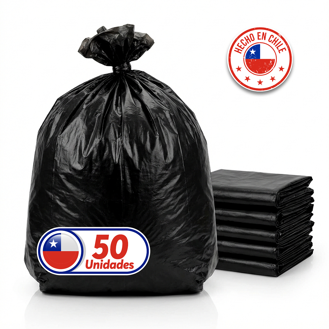 Bolsas de Basura Negras 120x140 cm - Carga Pesada, 240 Litros, 80 Micrones - Pack 50 Unidades 4