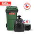 Bolsas de Basura Negras 120x140 cm - Carga Pesada, 240 Litros, 80 Micrones - Pack 10 Unidades