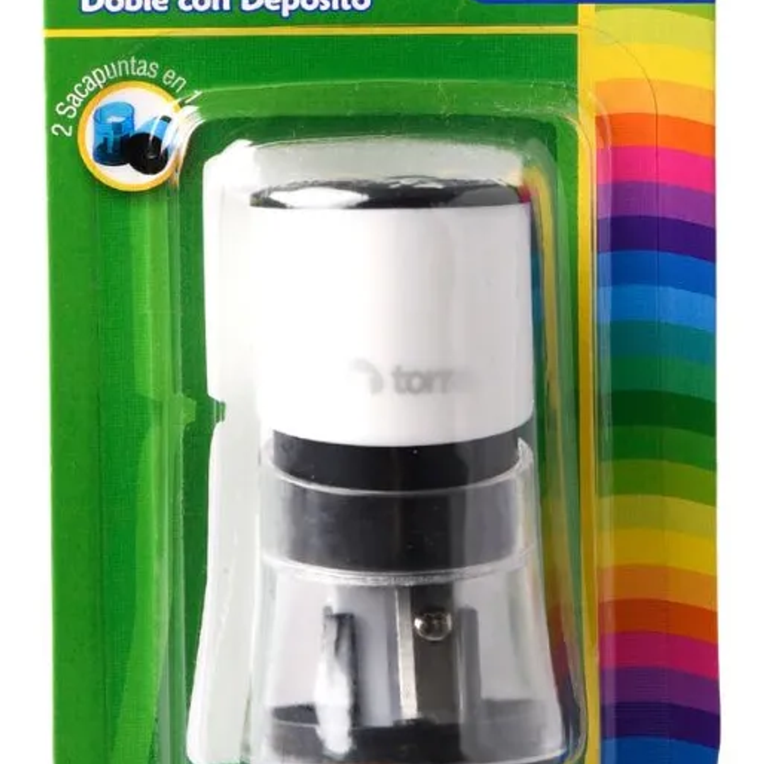 Sacapuntas Doble Torre con Depósito Cilíndrico 4