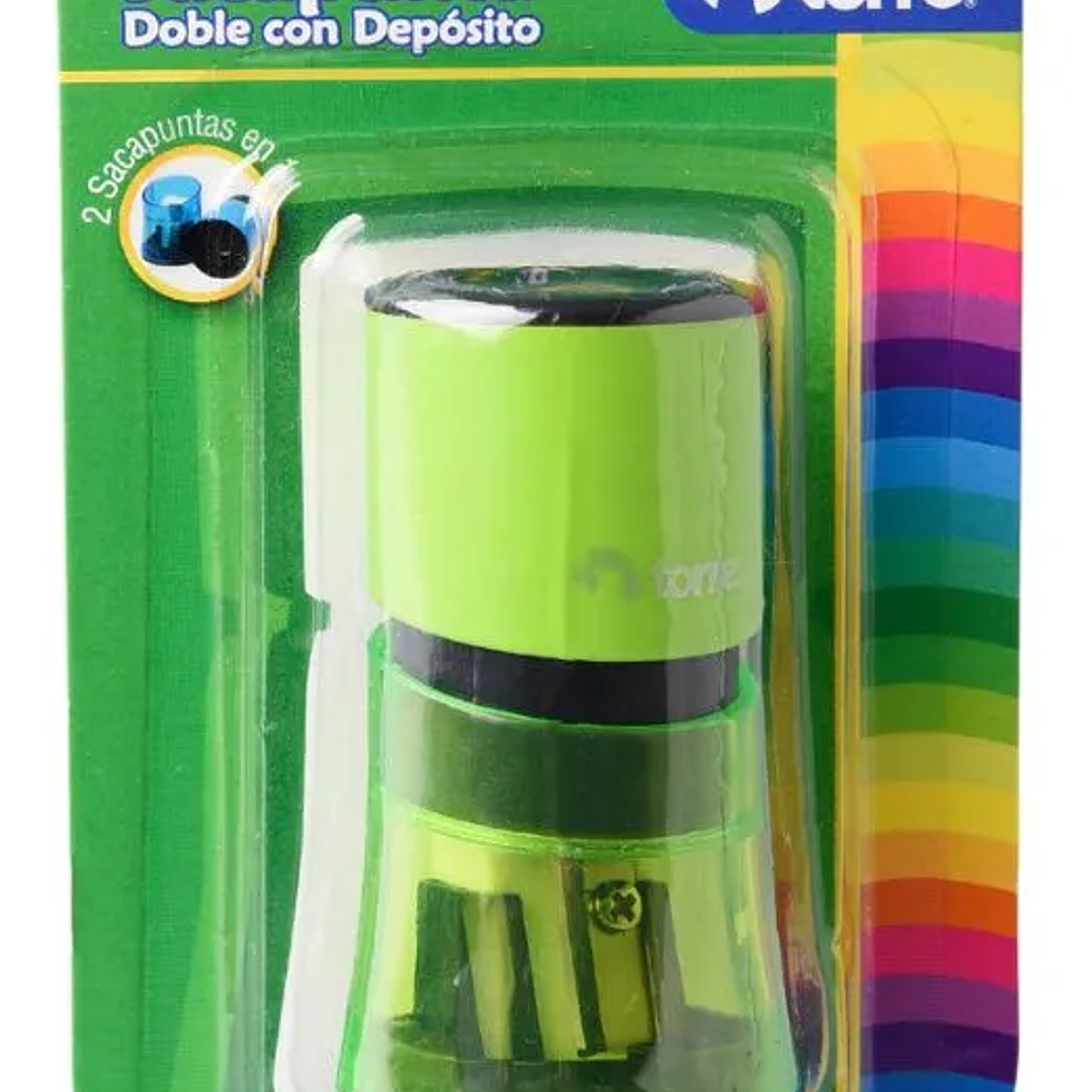 Sacapuntas Doble Torre con Depósito Cilíndrico 5