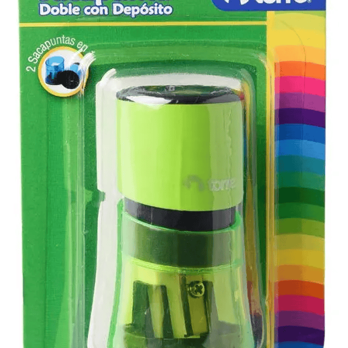 Sacapuntas Doble Torre con Depósito Cilíndrico 5