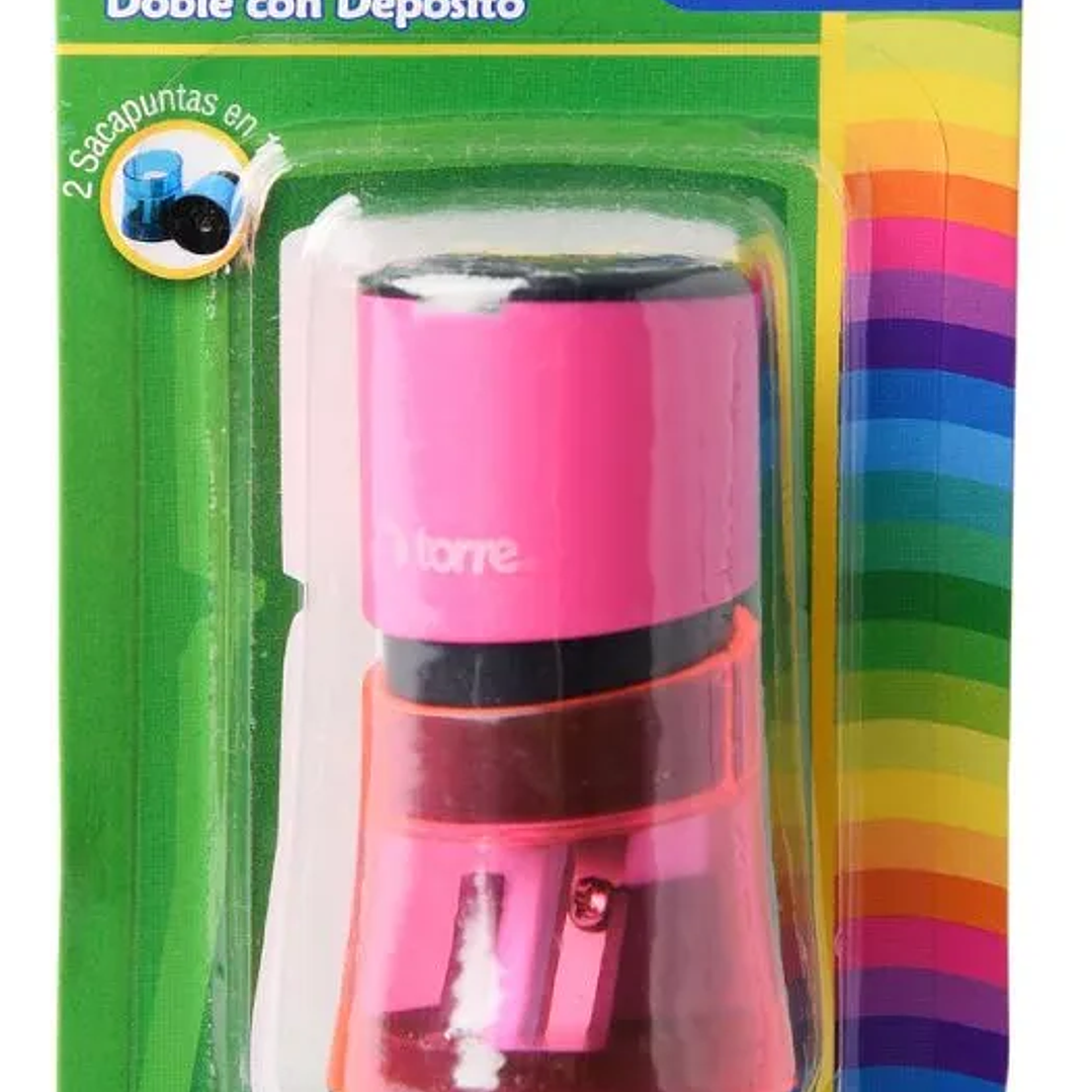 Sacapuntas Doble Torre con Depósito Cilíndrico 6