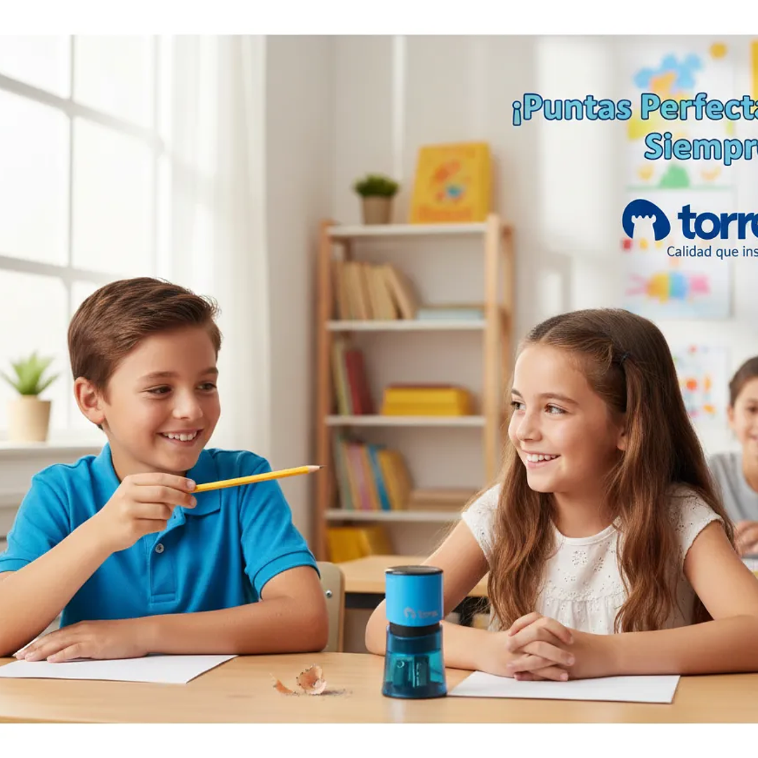 Sacapuntas Doble Torre con Depósito Cilíndrico 1