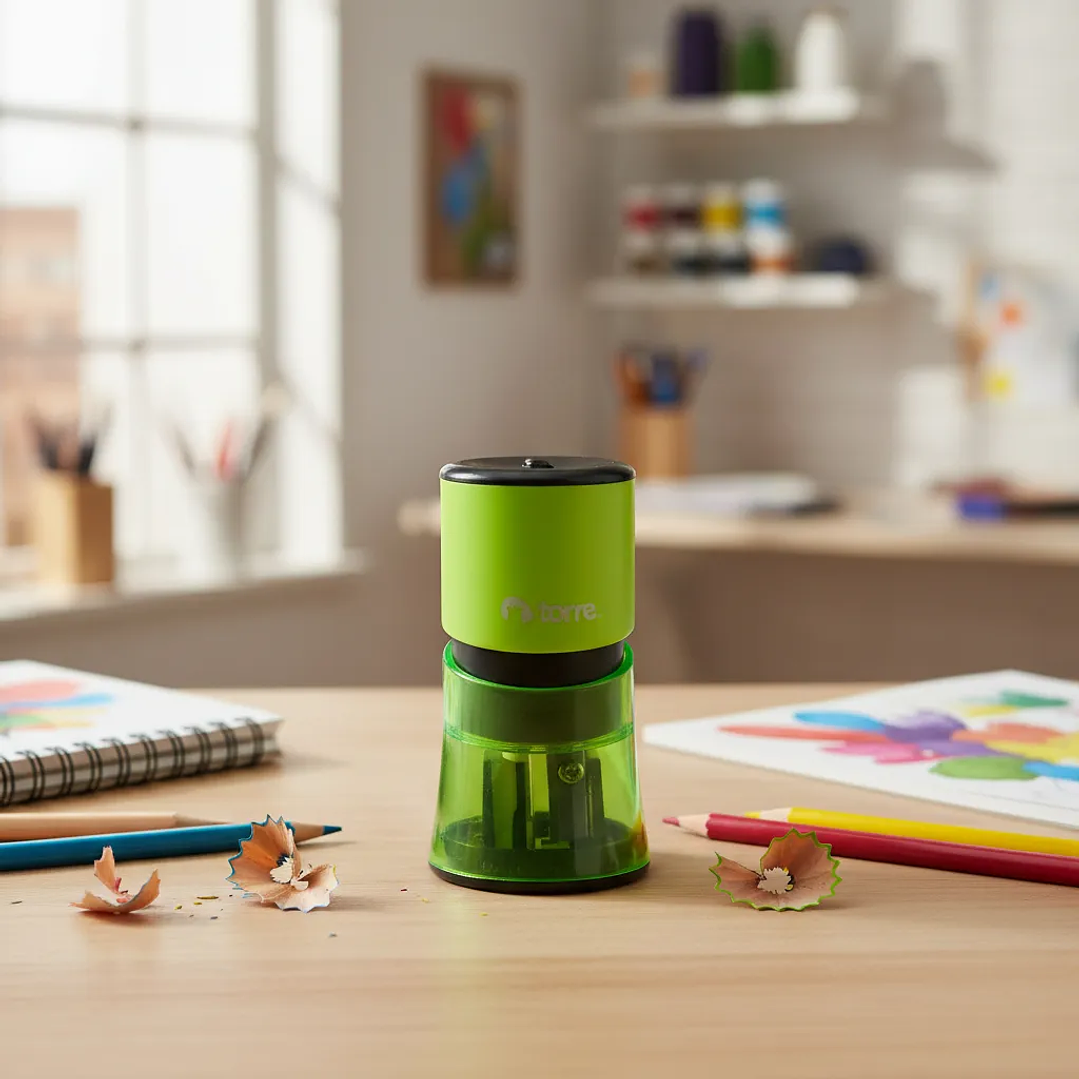 Sacapuntas Doble Torre con Depósito Cilíndrico 2