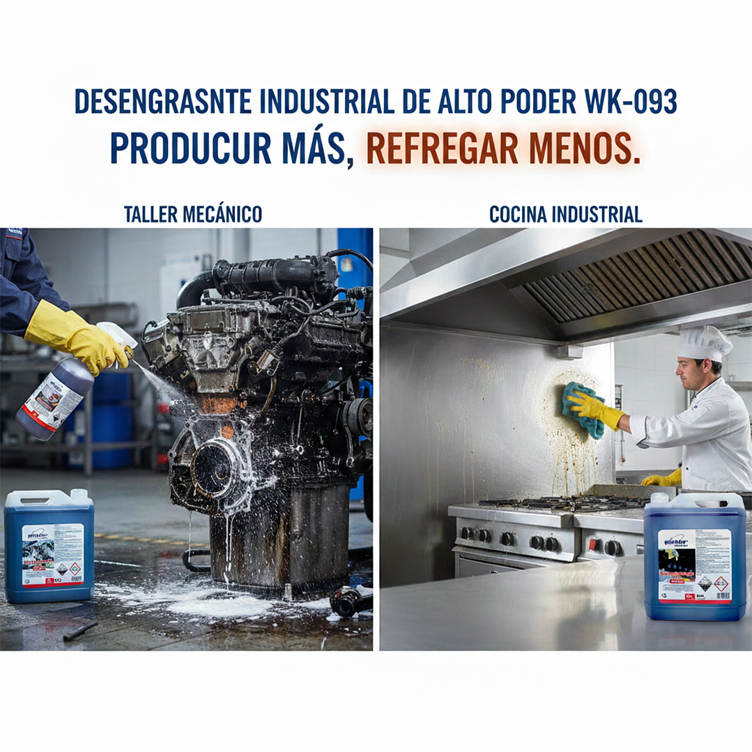 Desengrasante Industrial WK-093 5L: Descarbonizante de Alta Potencia 2