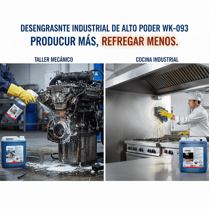 Desengrasante Industrial WK-093 5L: Descarbonizante de Alta Potencia 2