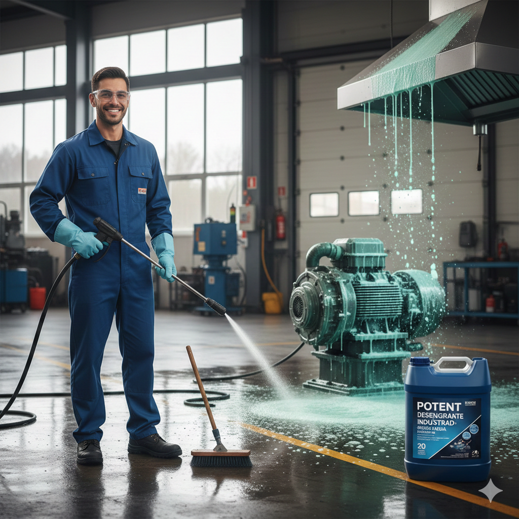 Guía Maestra de Desengrasantes Industriales: Cómo elegir la fórmula exacta para cada superficie (2026)