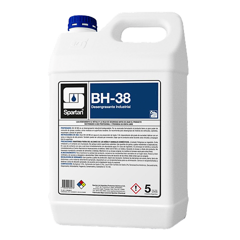 Desengrasante Industrial BH-38 Spartan 5kg | Máximo Poder de Limpieza