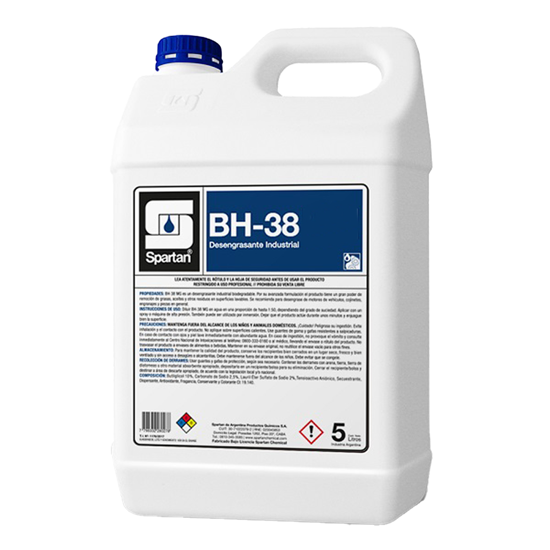 Desengrasante Industrial BH-38 Spartan 5kg | Máximo Poder de Limpieza 1