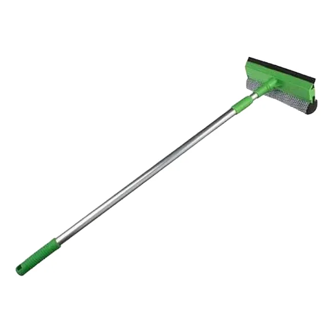 Fibro - Limpiavidrios Extensible de 120 cm con Cabezal Doble (Esponja y Goma) 2