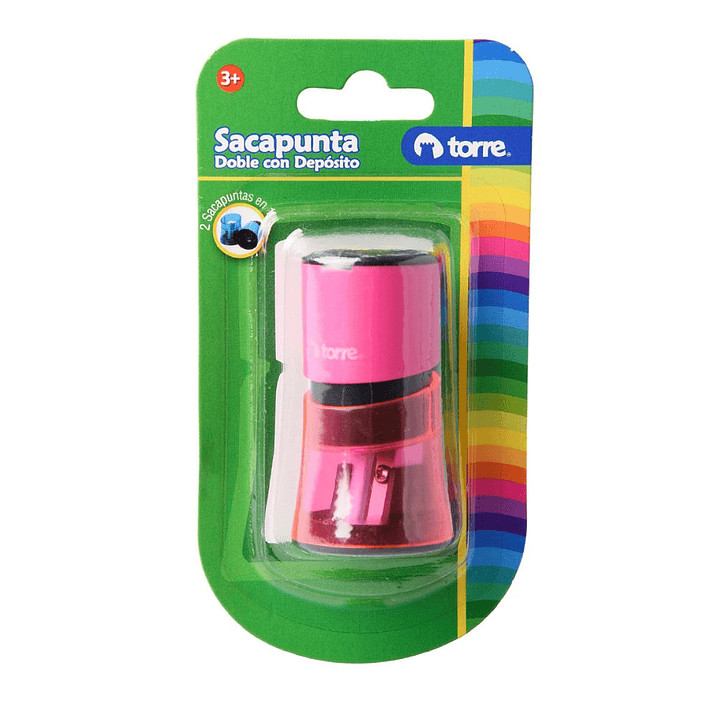 Sacapuntas Doble Torre con Depósito Cilíndrico 3