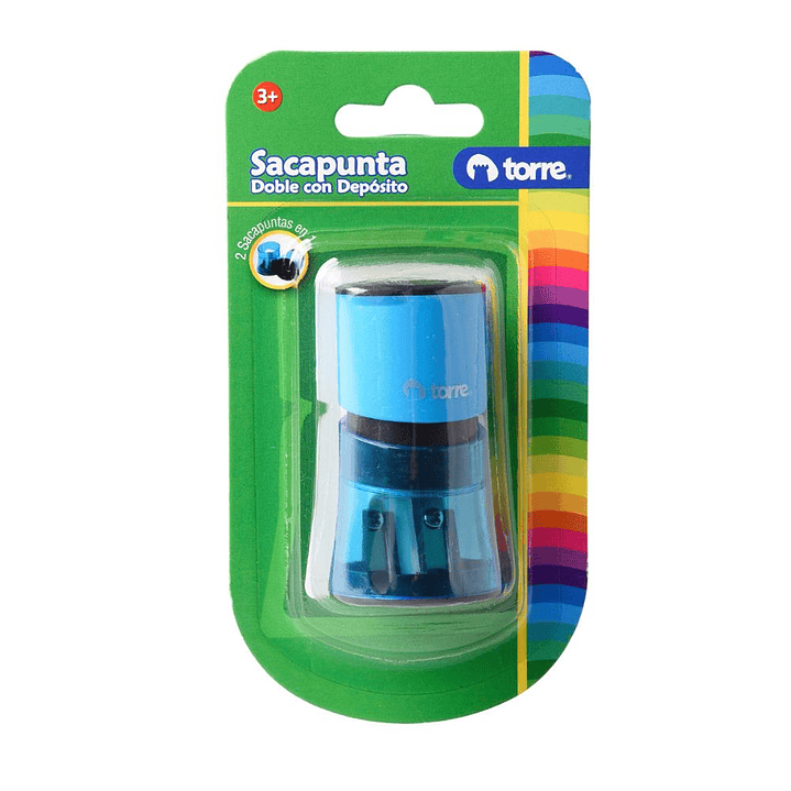 Sacapuntas Doble Torre con Depósito Cilíndrico 4