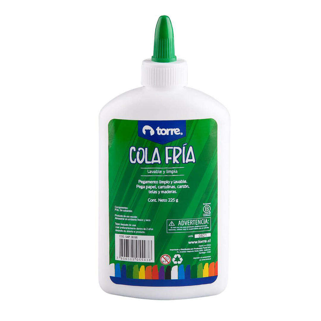 Pegamento Cola Fría Torre 225g | Ideal para Madera, Papel y Manualidades 3
