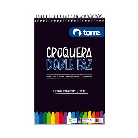 Croquera Torre Doble Faz 140g: La Preferida para Pre-Kínder y Kínder