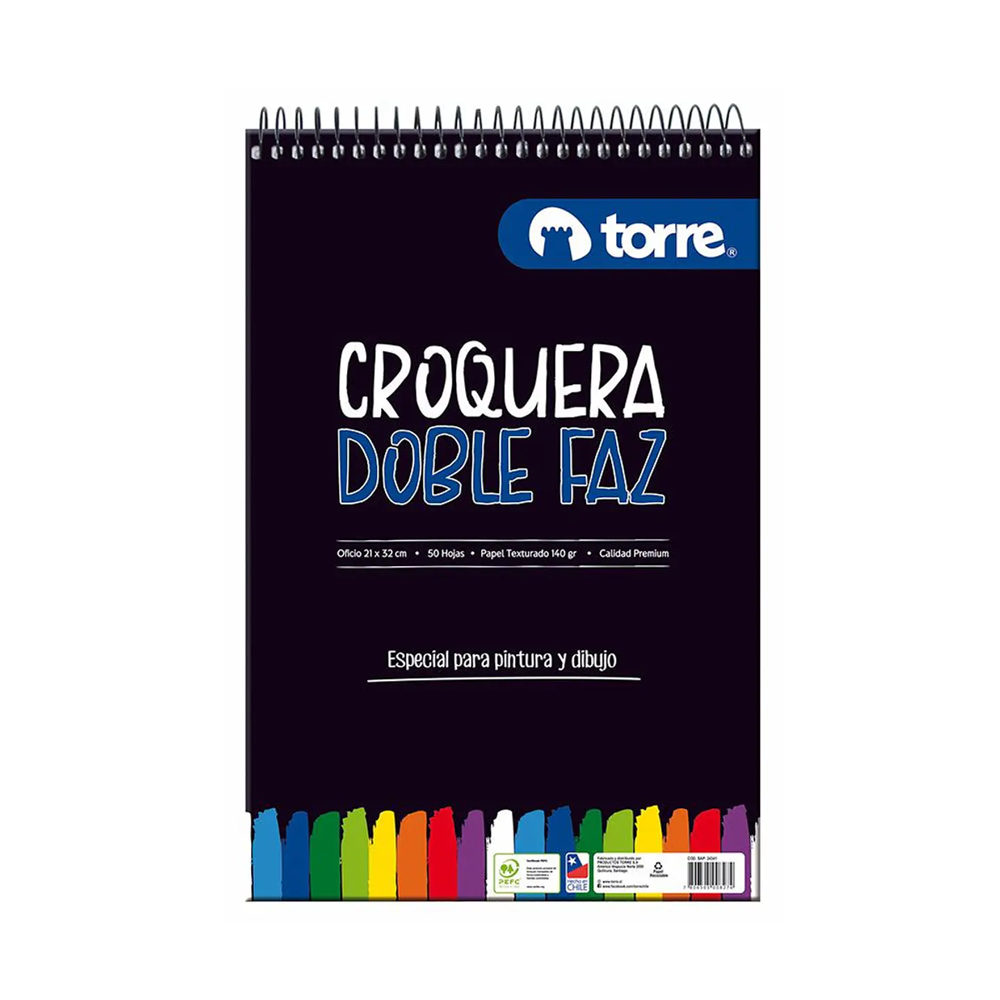 Croquera Torre Doble Faz 140g: La Preferida para Pre-Kínder y Kínder 1