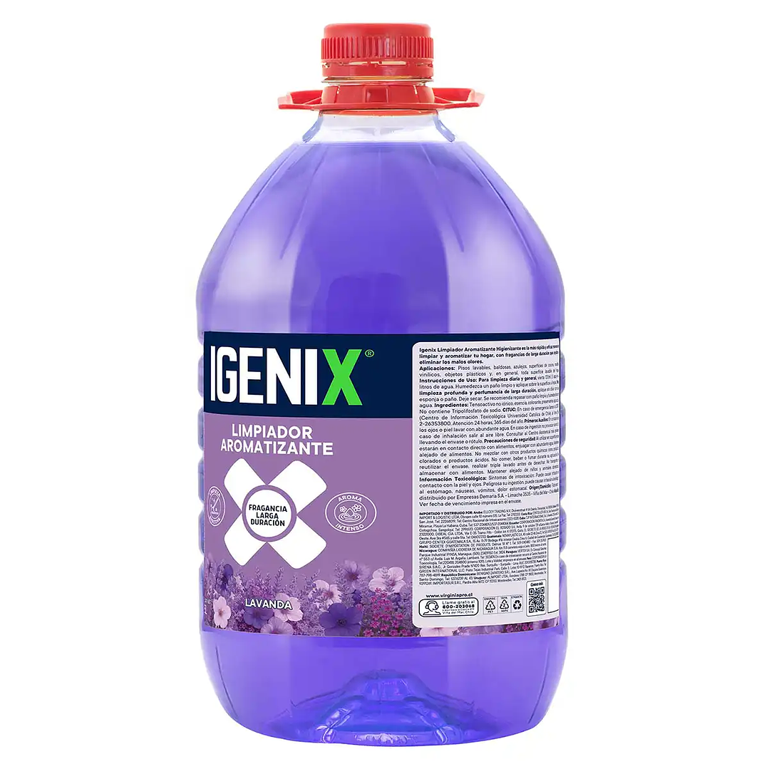 Limpiador Aromatizante Igenix 5L - Higienización y Aroma Duradero 1