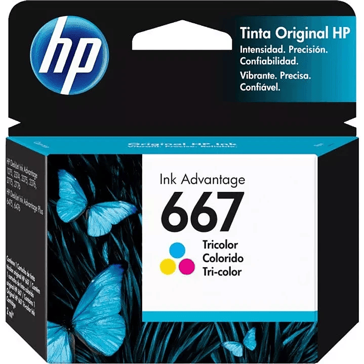 Cartucho de Tinta HP 667 Original | Negro 3YM79AL y Tricolor 3YM78AL 2