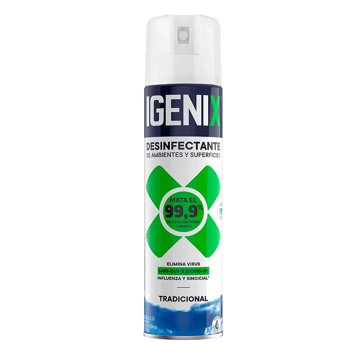 Desinfectante en Aerosol Igenix 360cc - Elimina 99.9% Gérmenes y Aromatiza 3