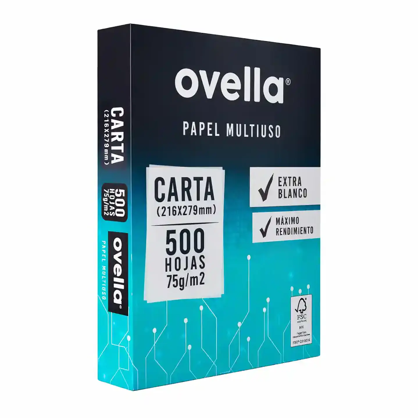 Resma de Hojas Carta 75g Ovella | 500 Hojas Premium para Impresión 1