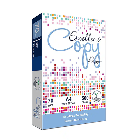 Resma de Hojas Excellent Copy A4 75g - 500 Hojas Papel Bond Premium