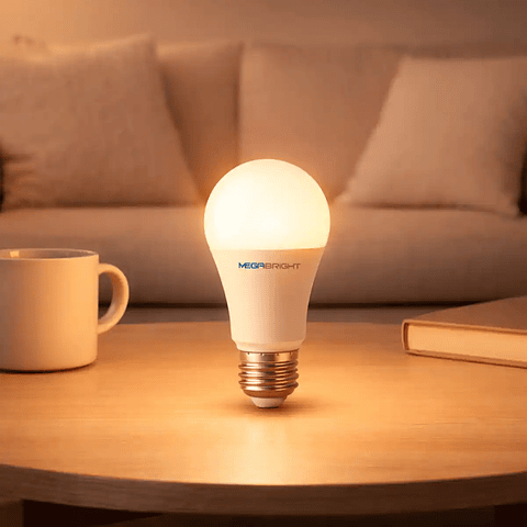 Ampolleta LED E27 9W A60 - Luz Fría/Cálida Certificación SEC
