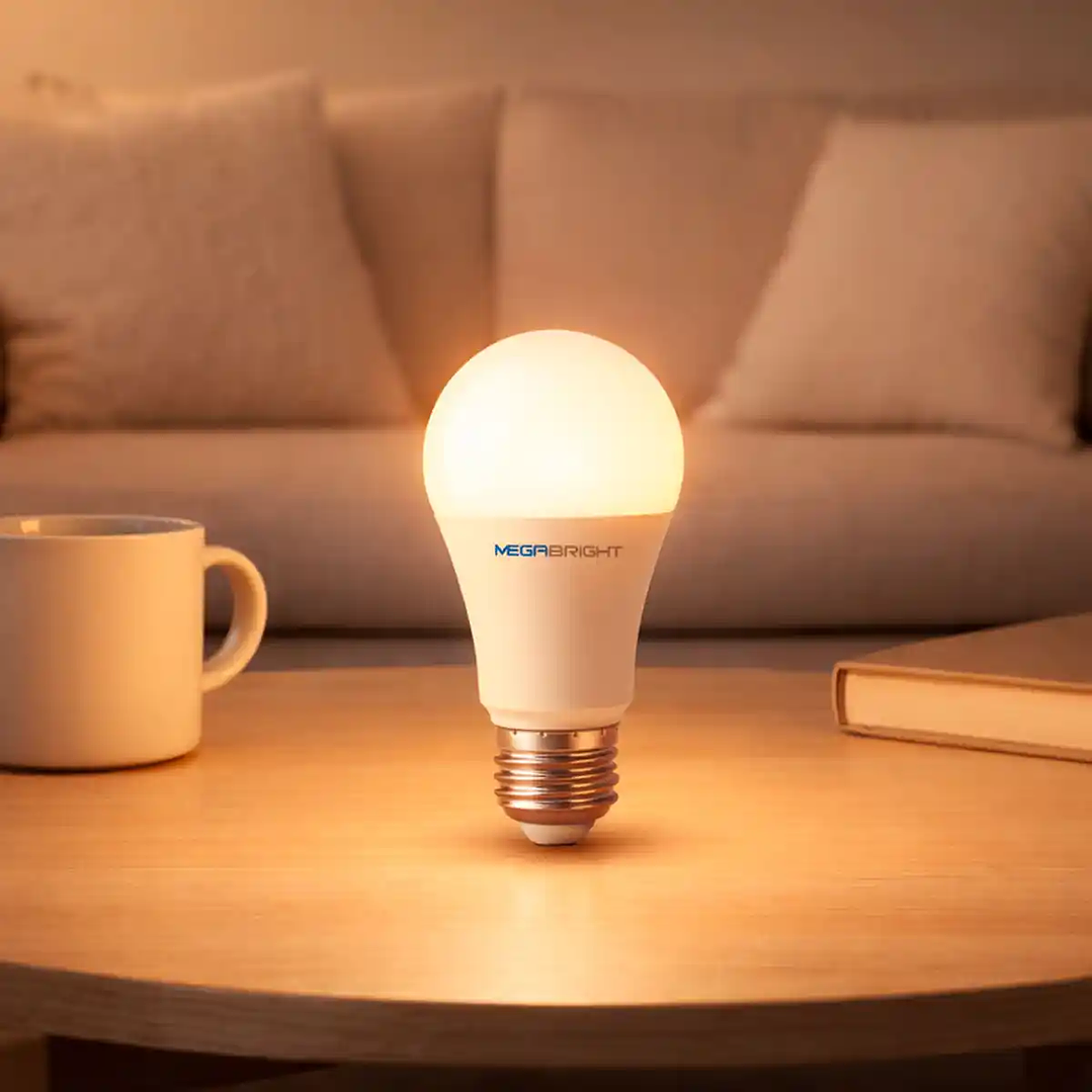 Ampolleta LED E27 9W A60 - Luz Fría/Cálida Certificación SEC 1