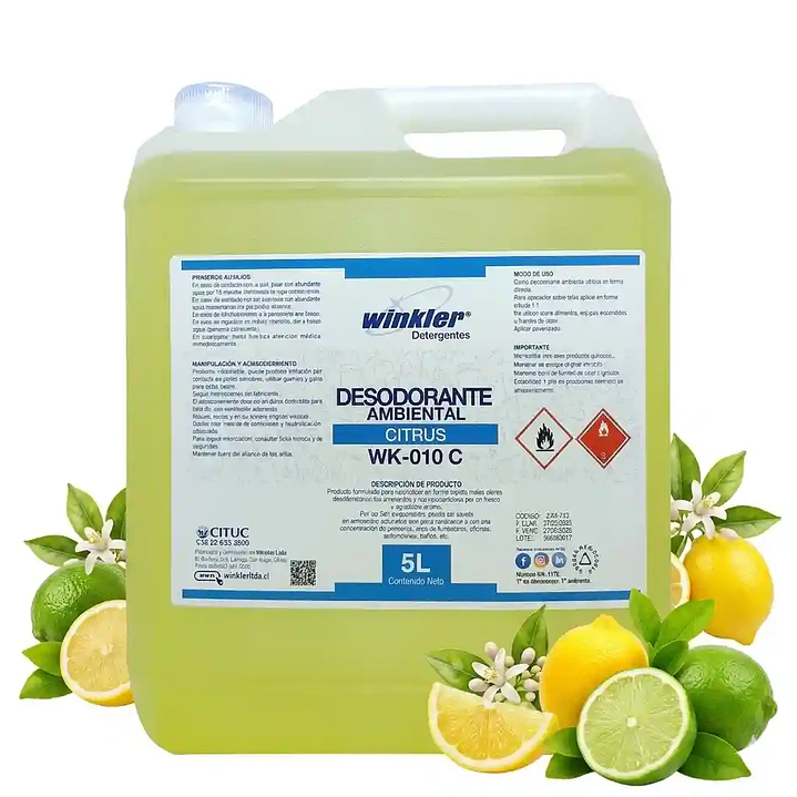Aromatizante Ambiental Winkler 5L: Desodorante Profesional 2
